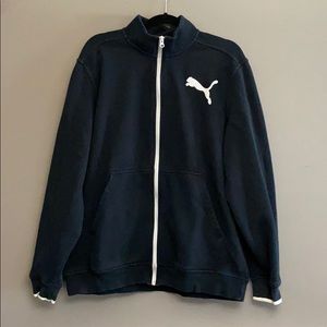 Men’s Black Puma Zip-Up Jacket